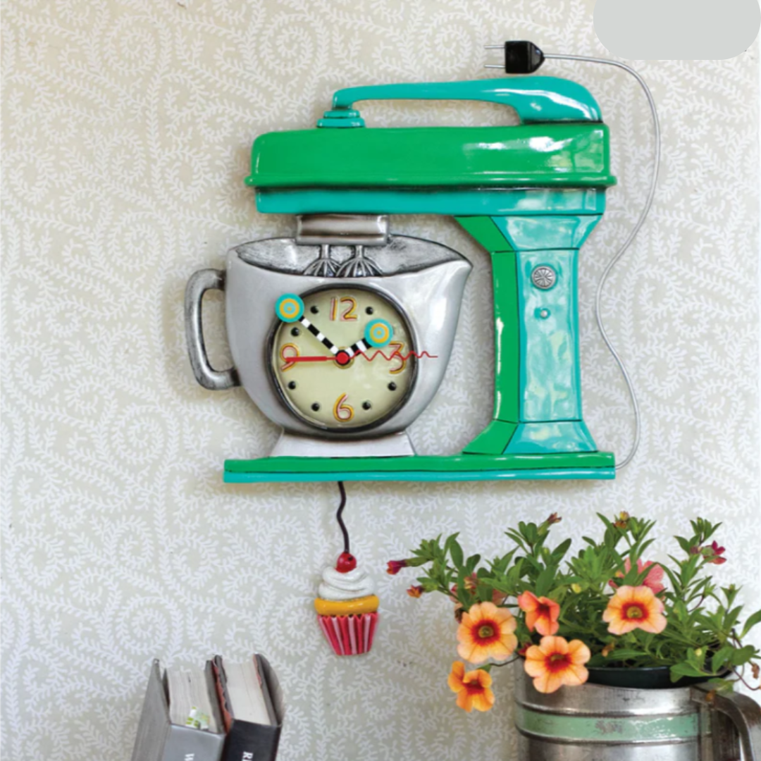 Allen Designs Vintage Green Mixer Clock