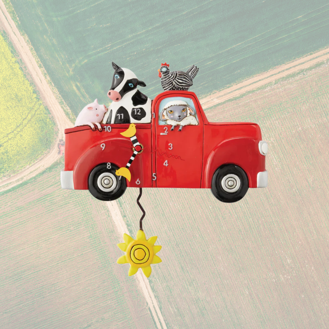 Allen Designs Farm Truck Wall Clock