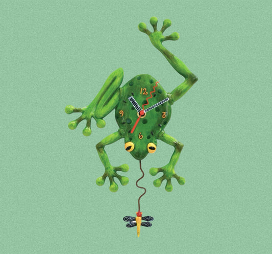 Allen Designs Frog & Fly Clock