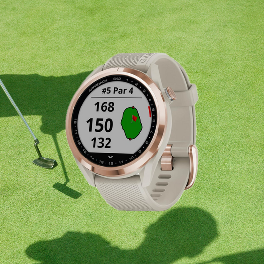 Garmin Approach® S42 - Rose Gold with Light Sand Band