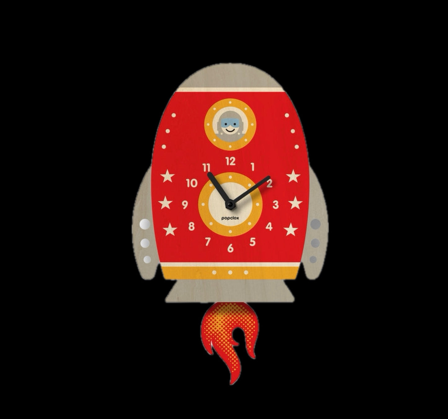 Popclox Rocket Pendulum Clock