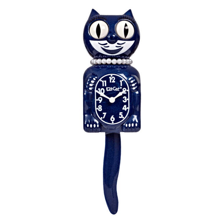 Kit-Cat Klock Galaxy Blue Lady (15.5″ high)