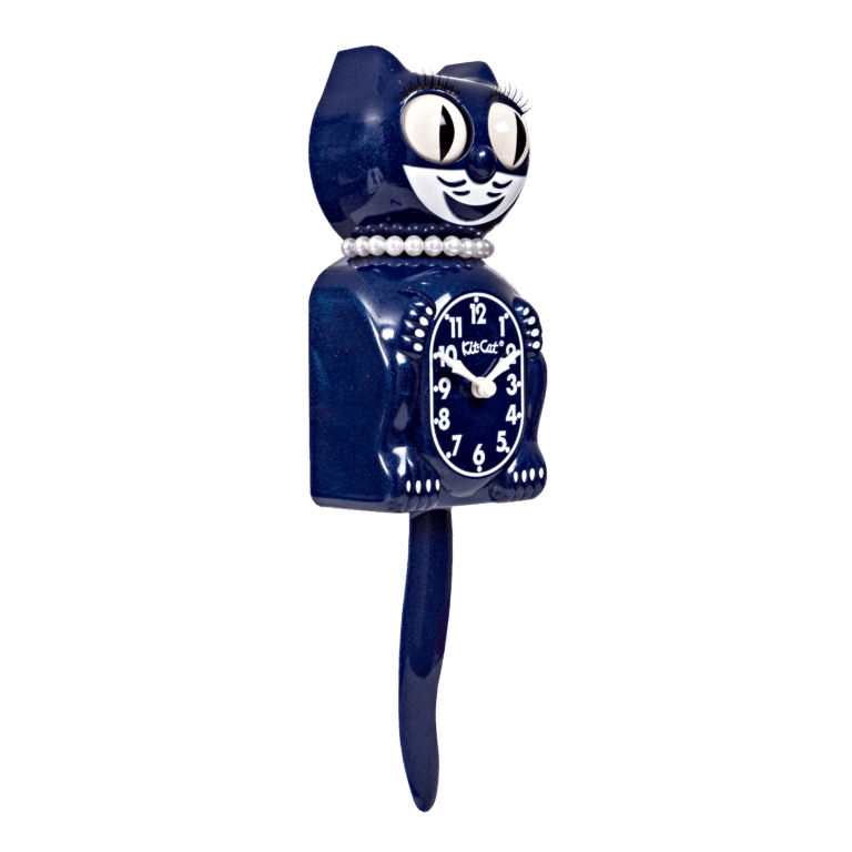 Kit-Cat Klock Galaxy Blue Lady (15.5″ high)