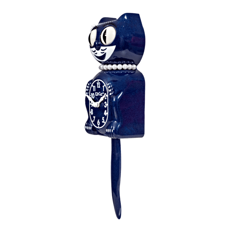 Kit-Cat Klock Galaxy Blue Lady (15.5″ high)