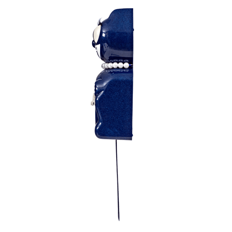 Kit-Cat Klock Galaxy Blue Lady (15.5″ high)