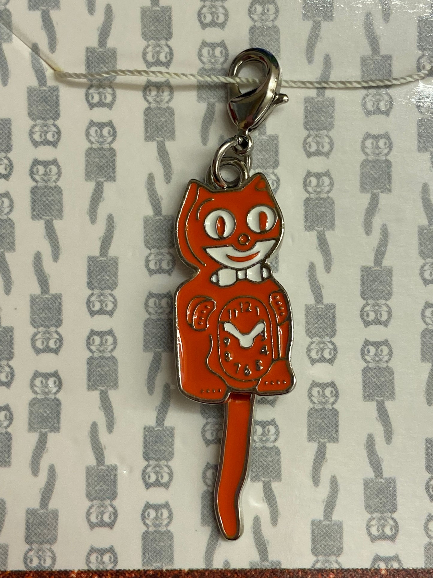 Kit-Cat Klock Charm - Pumpkin Orange