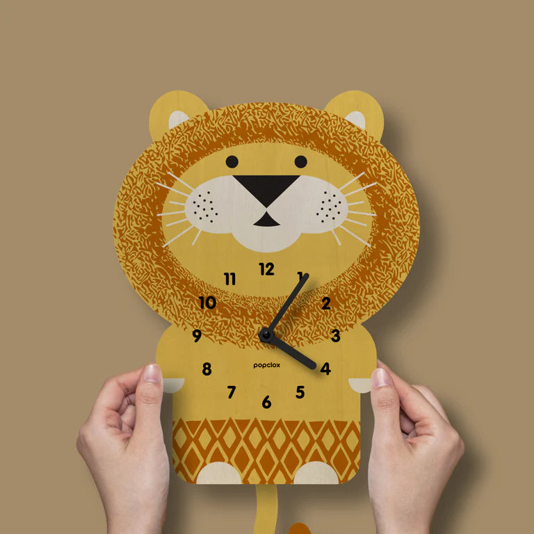 Popclox Lion Pendulum Clock