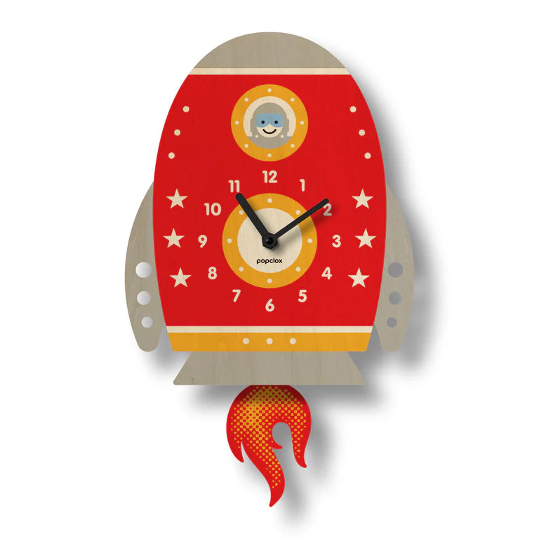 Popclox Rocket Pendulum Clock