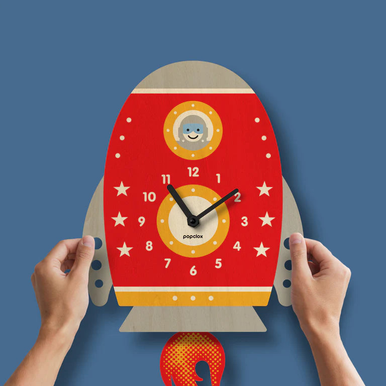 Popclox Rocket Pendulum Clock