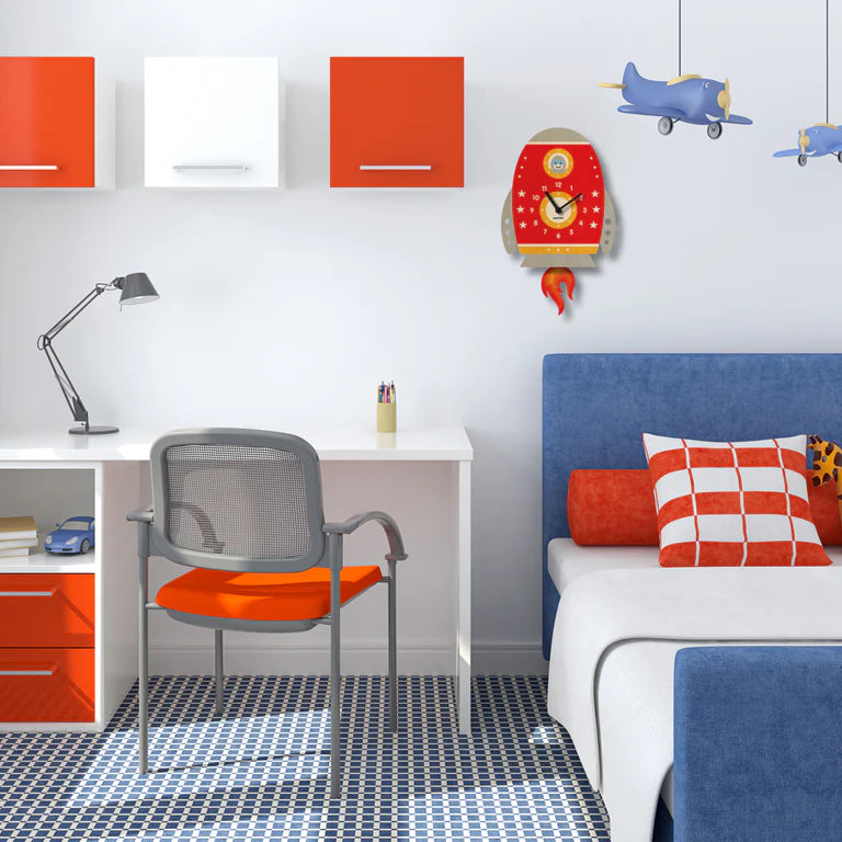 Popclox Rocket Pendulum Clock