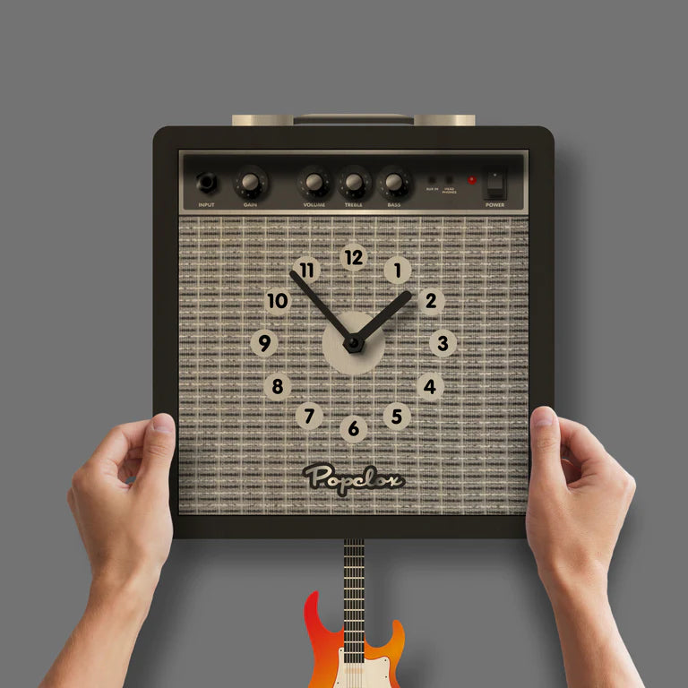 Popclox Guitar Amp Pendulum Clock