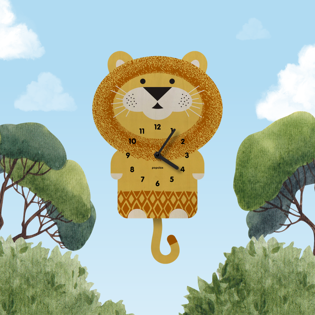 Popclox Lion Pendulum Clock