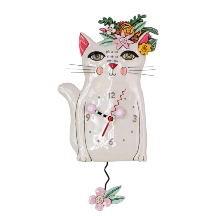 Allen Designs Pretty Kitty Clock
