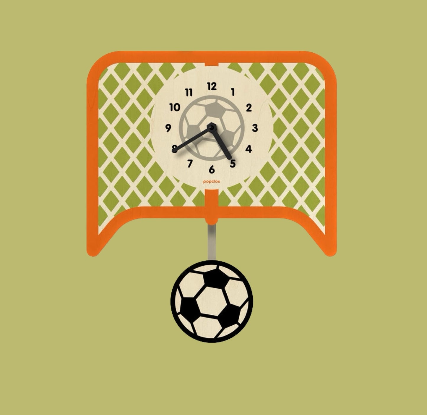 Popclox Soccer Pendulum Clock