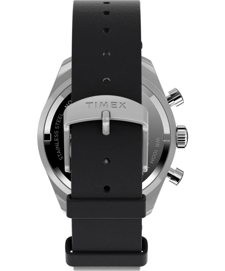 Timex Waterbury Chronograph 41mm Leather Strap Watch