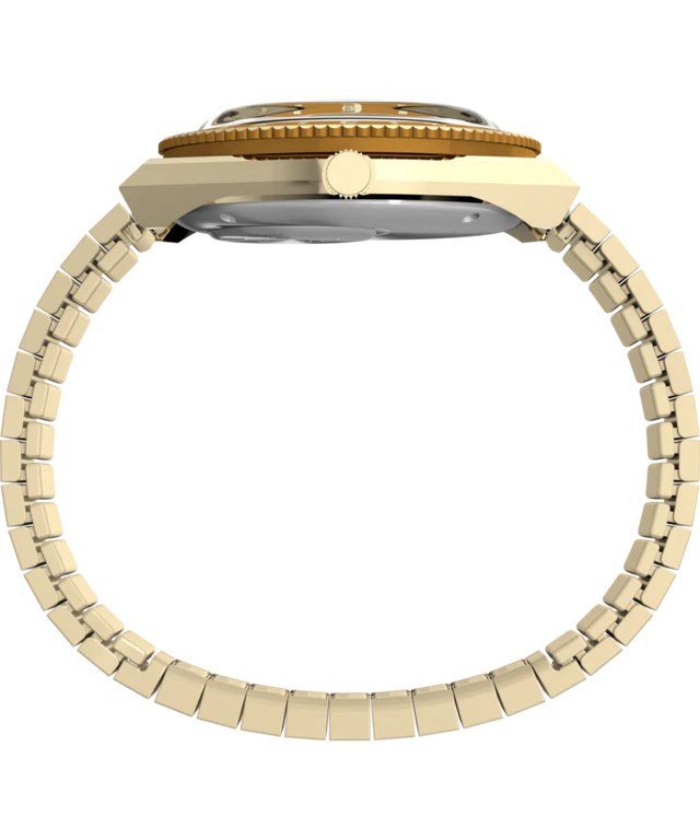 Q Timex® 36mm Stainless Steel Expansion Band Watch