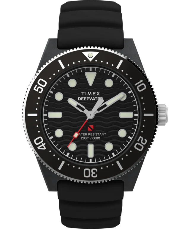 Timex Deepwater Reef 200 XCF 43mm Synthetic Rubber Strap Watch