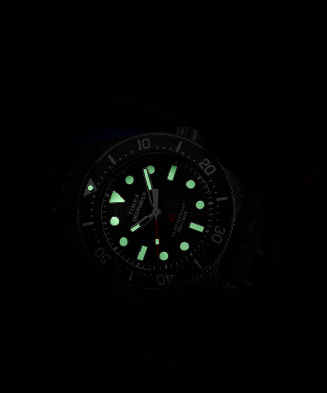 Timex Deepwater Reef 200 XCF 43mm Synthetic Rubber Strap Watch