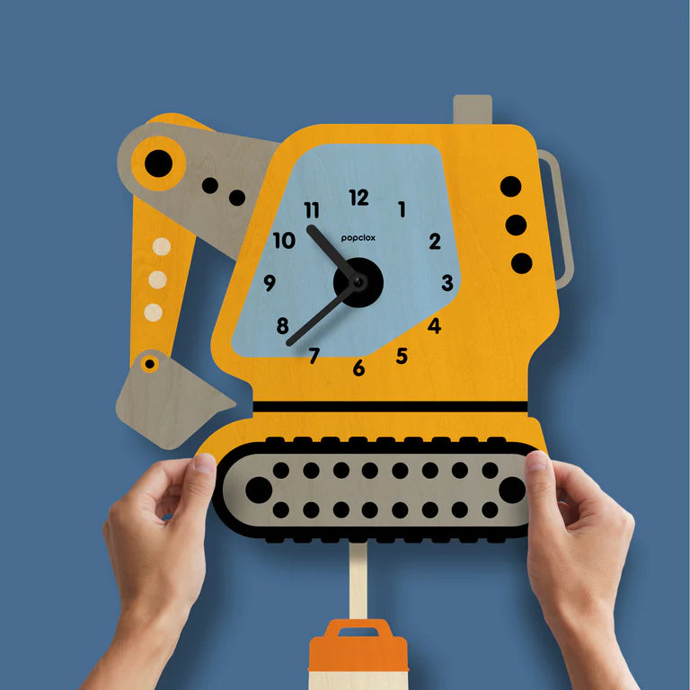 Popclox Excavator Pendulum Clock