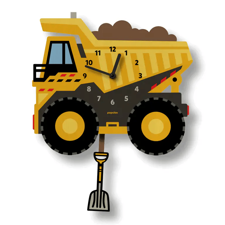 Popclox Dump Truck Pendulum Clock