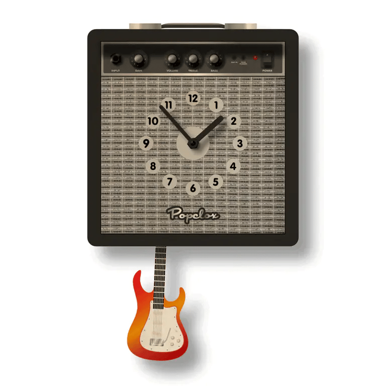 Popclox Guitar Amp Pendulum Clock