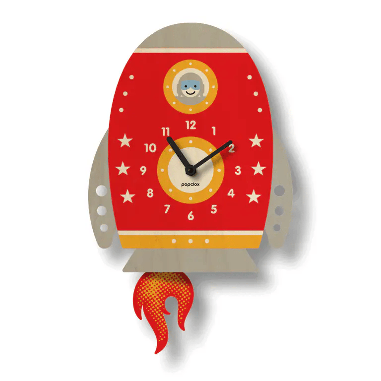 Popclox Rocket Pendulum Clock