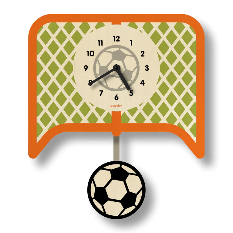Popclox Soccer Pendulum Clock