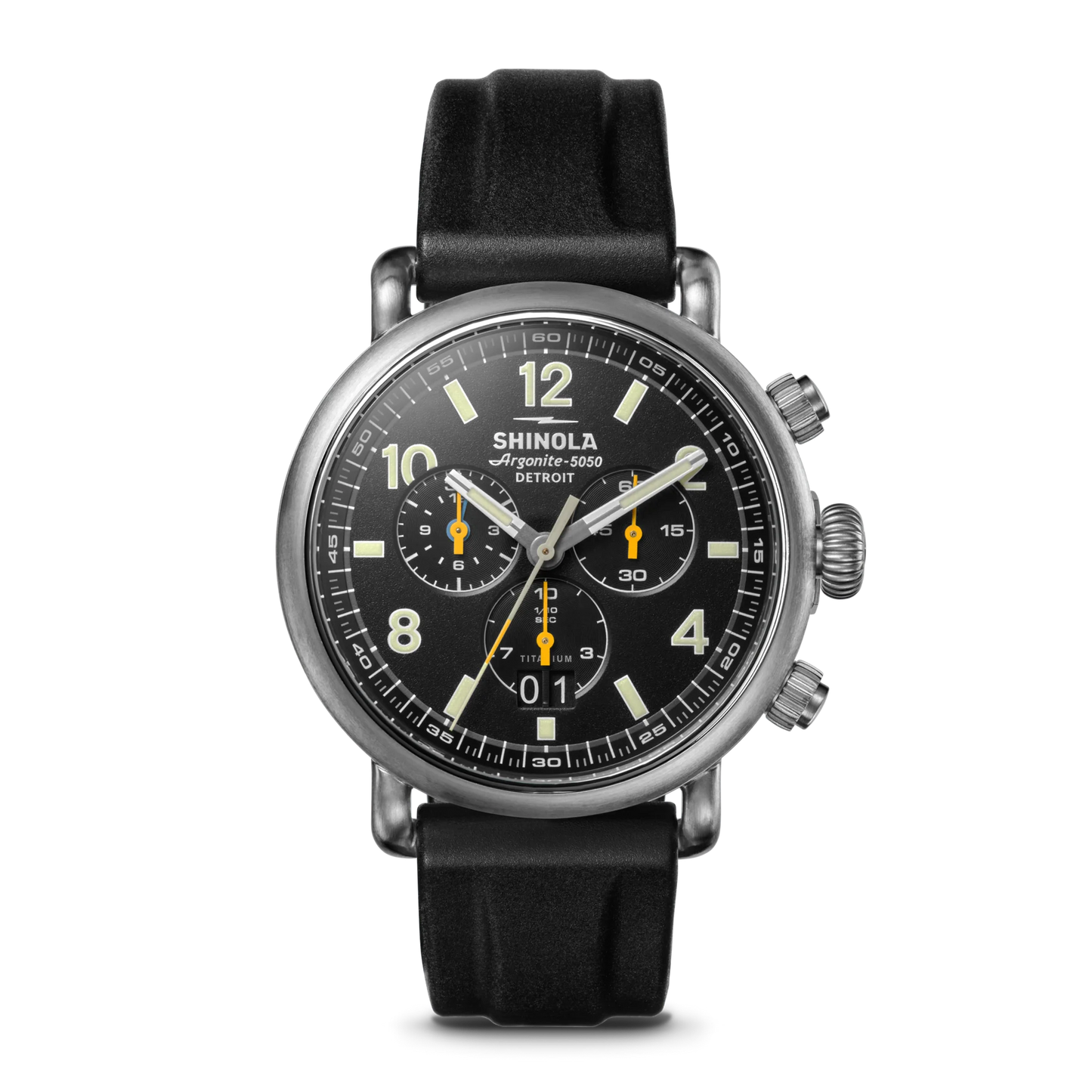 Shinola Runwell Chronograph West Wind Watch Gift Set with Additional Strap
