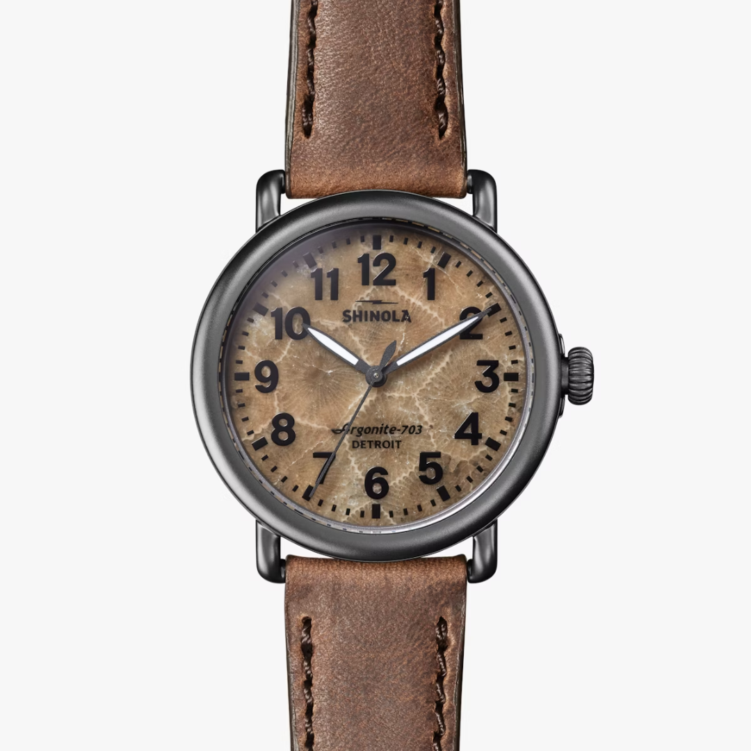 Shinola The Runwell 41mm - British Tan Leather Strap