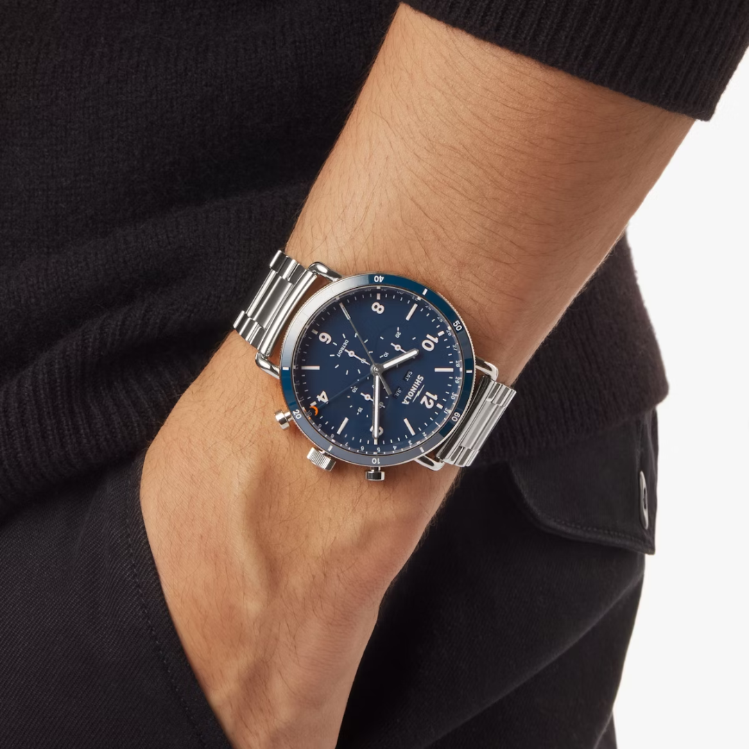 Shinola The Canfield Sport 45mm Midnight Blue