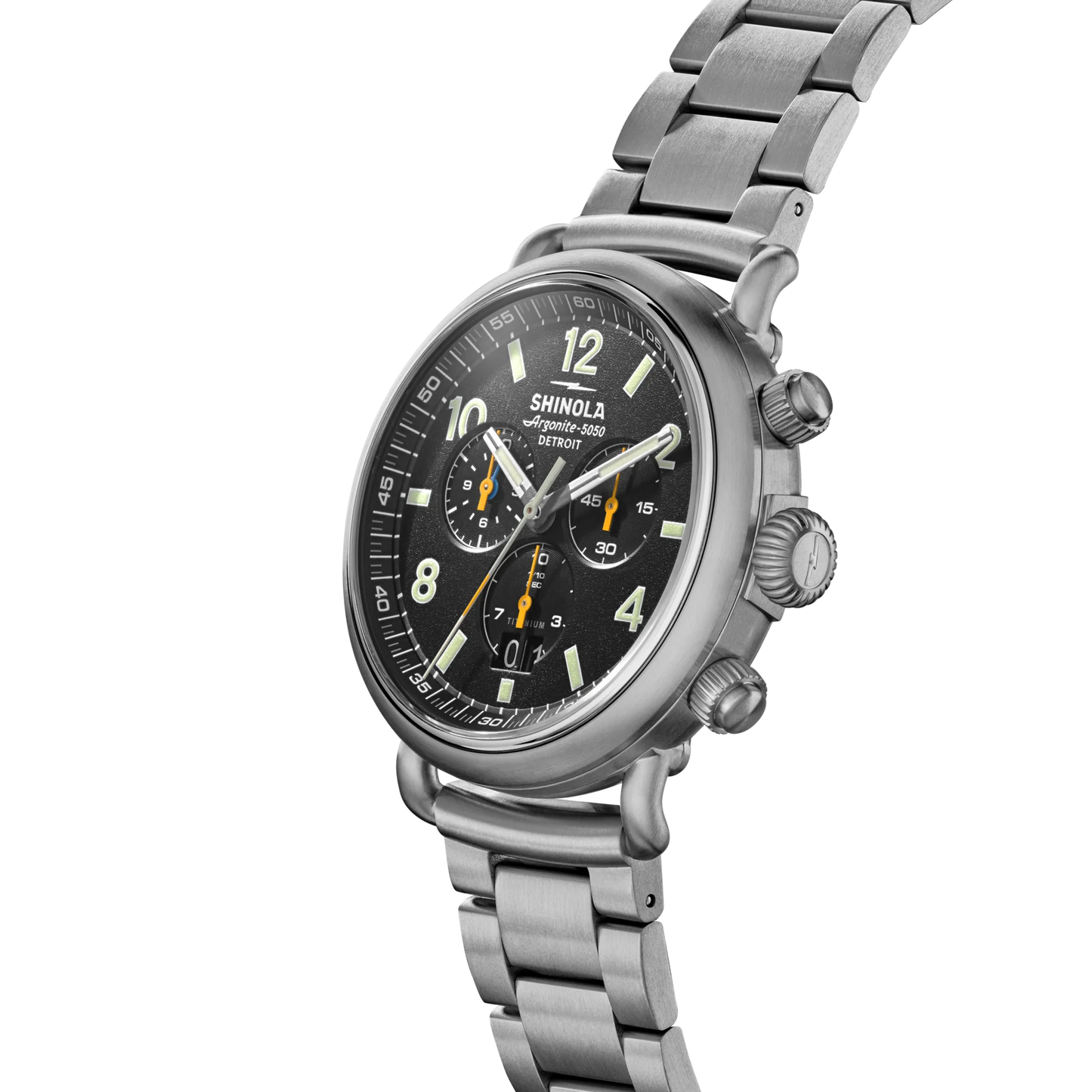Shinola Runwell Chronograph West Wind Watch Gift Set with Additional Strap