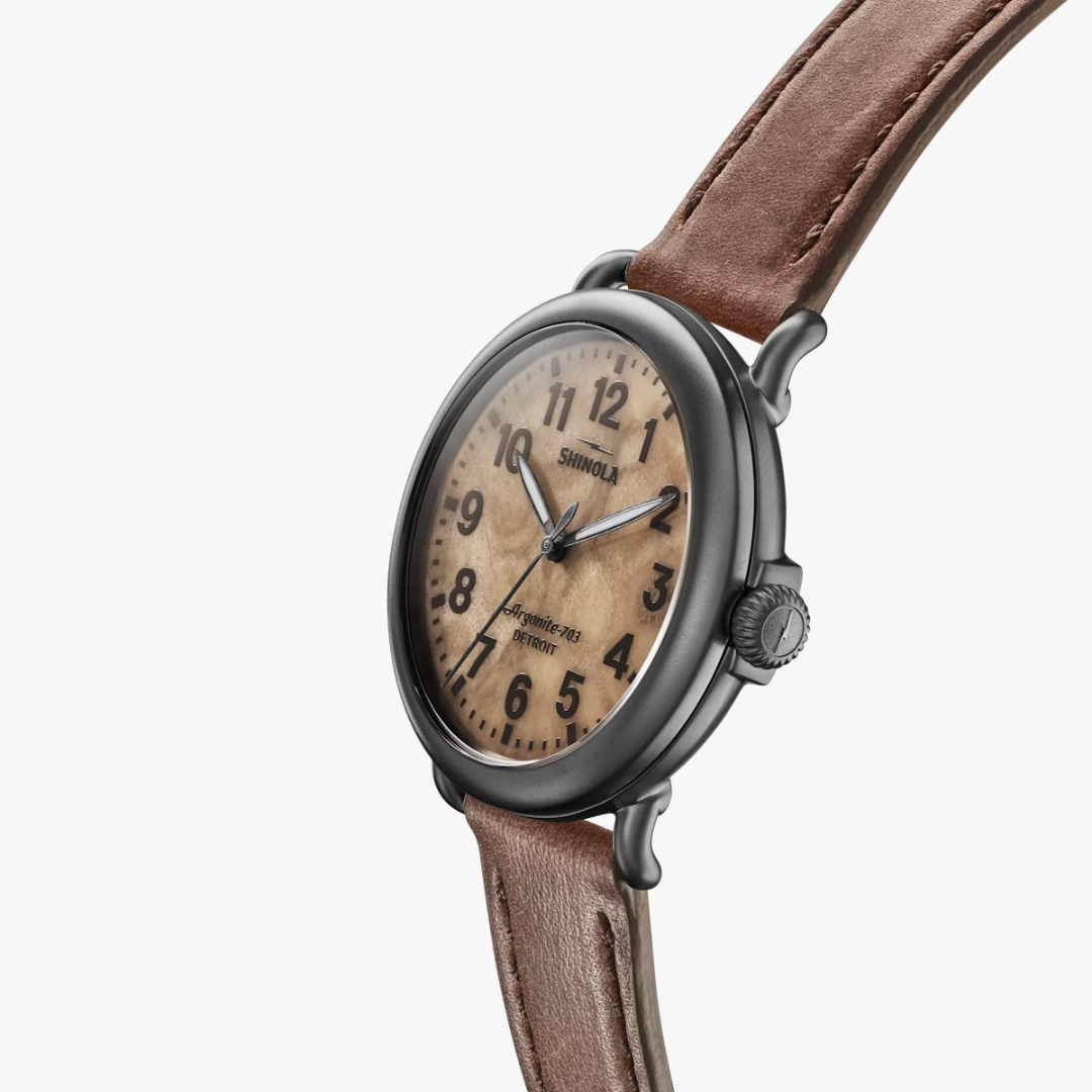 Shinola The Runwell 41mm - British Tan Leather Strap