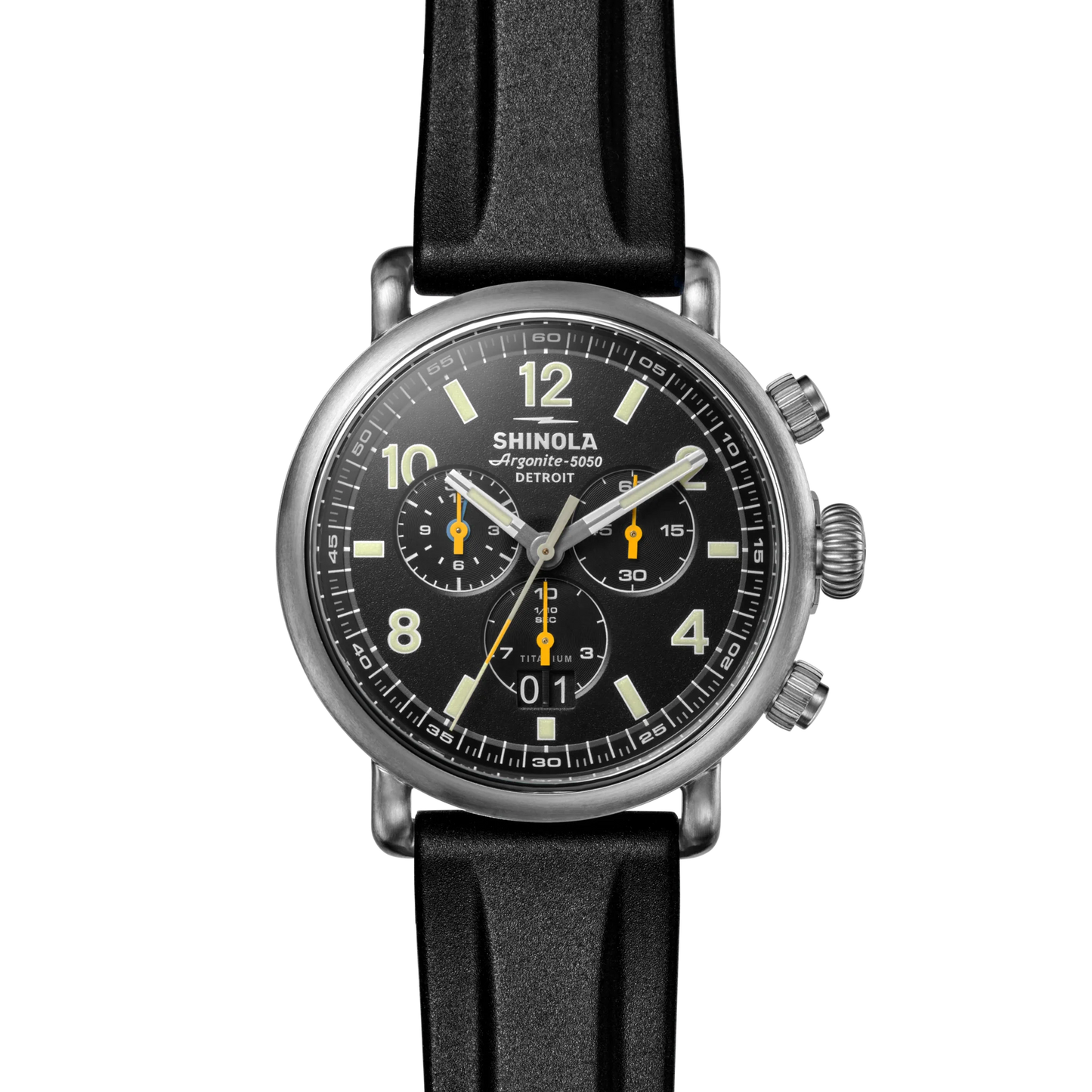 Shinola Runwell Chronograph West Wind Watch Gift Set with Additional Strap