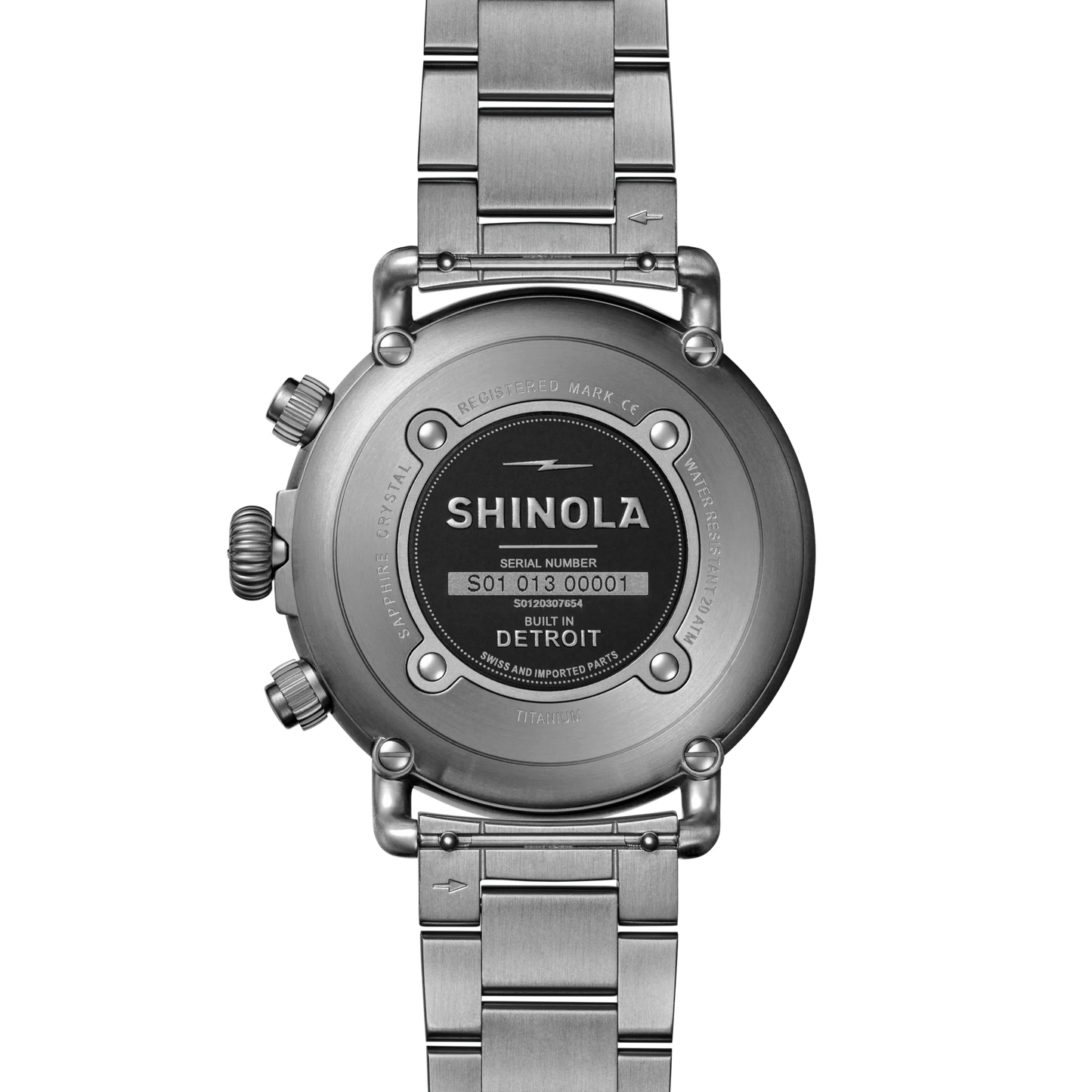 Shinola Runwell Chronograph West Wind Watch Gift Set with Additional Strap