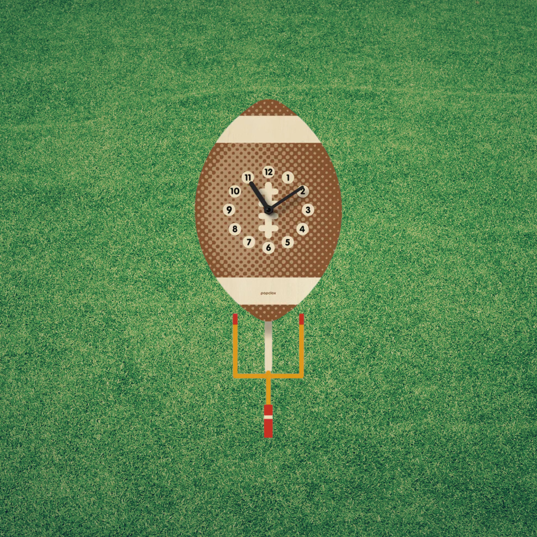 Popclox Football Pendulum Clock