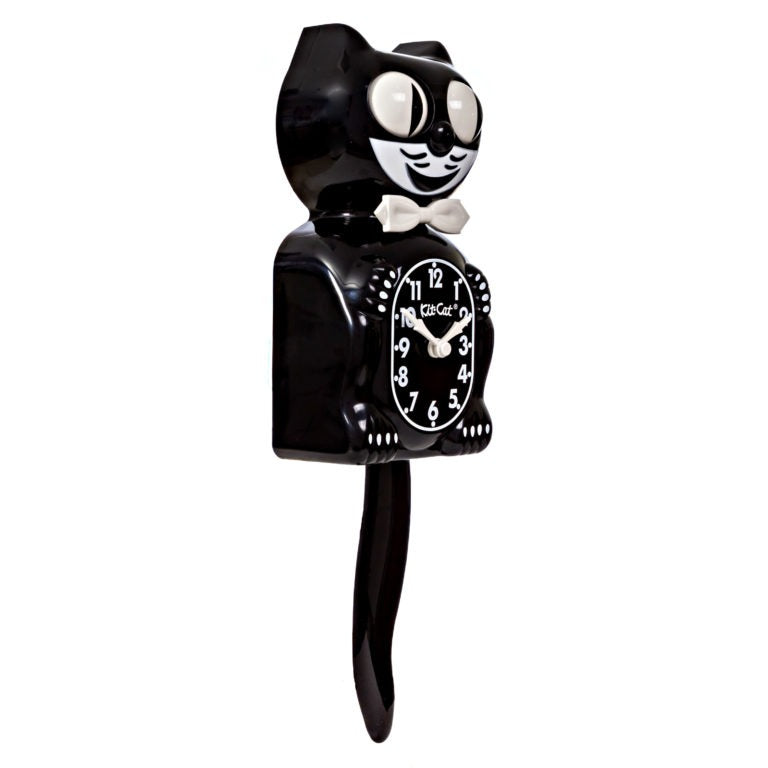 Kit-Cat Klock Classic Black (15.5″ high)