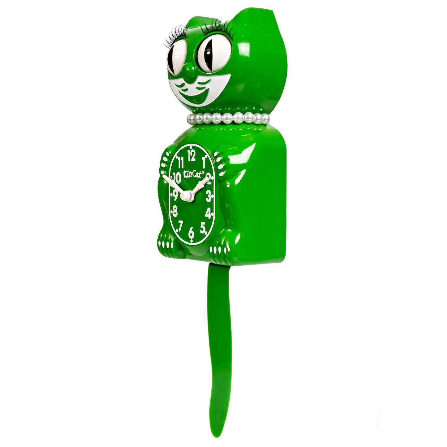 Kit-Cat Klock Classic Green Lady (15.5″ high)