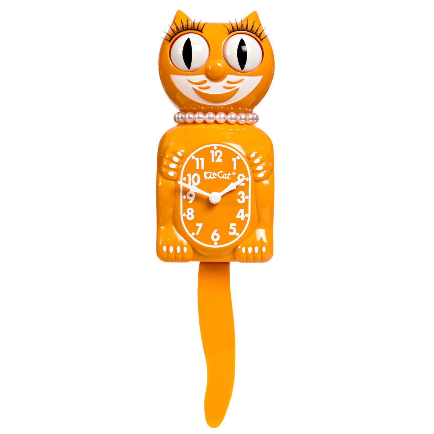 Kit-Cat Klock Festival Orange Lady (15.5″ high)
