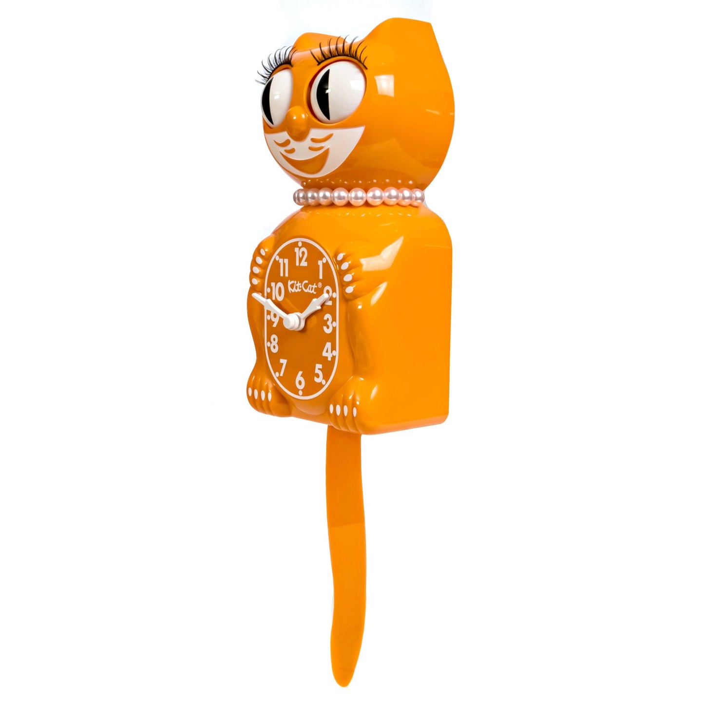 Kit-Cat Klock Festival Orange Lady (15.5″ high)
