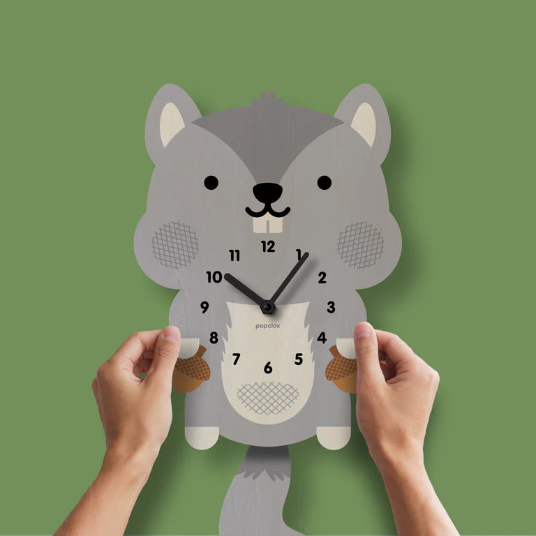 Popclox Squirrel Pendulum Clock