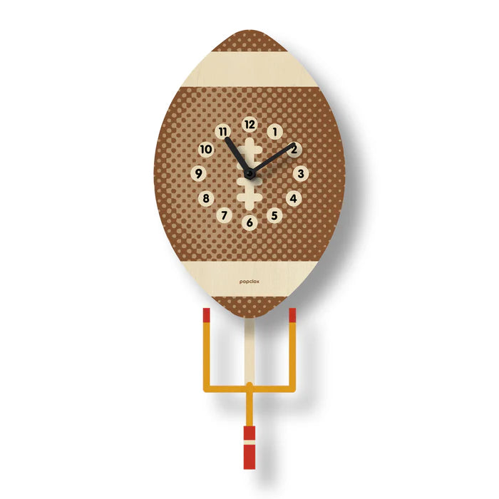 Popclox Football Pendulum Clock