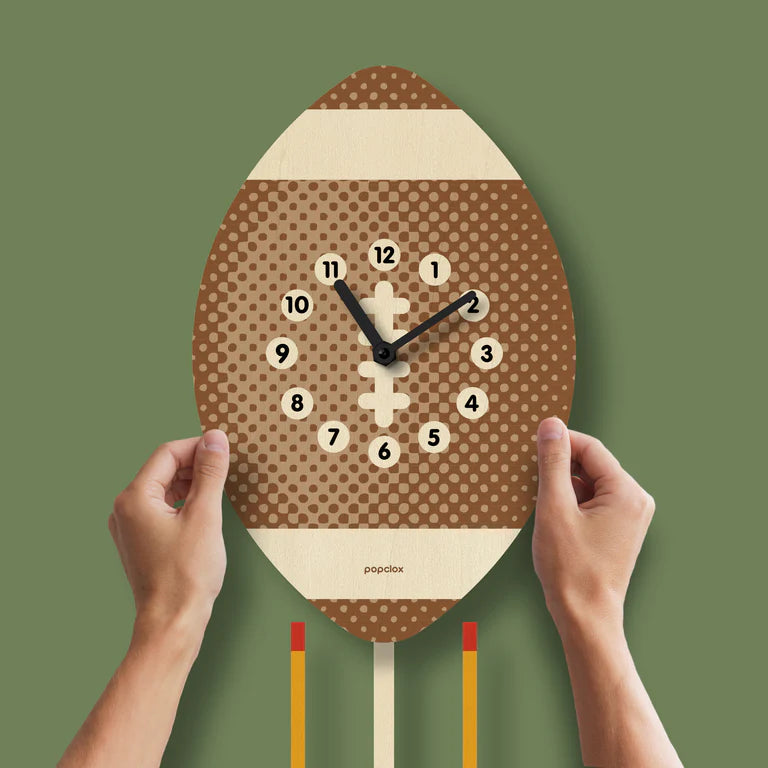 Popclox Football Pendulum Clock