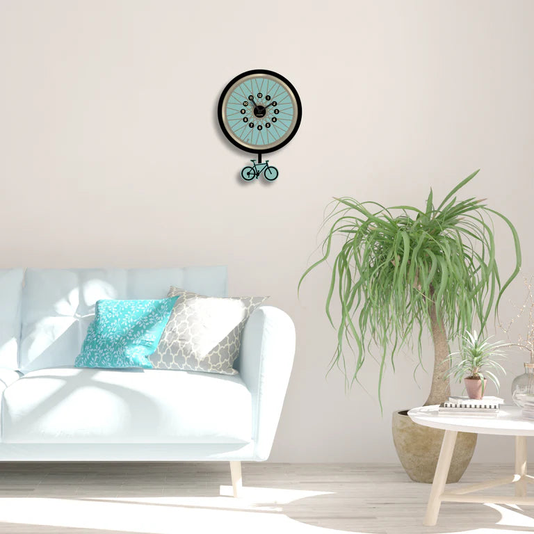 Popclox Bicycle Pendulum Clock