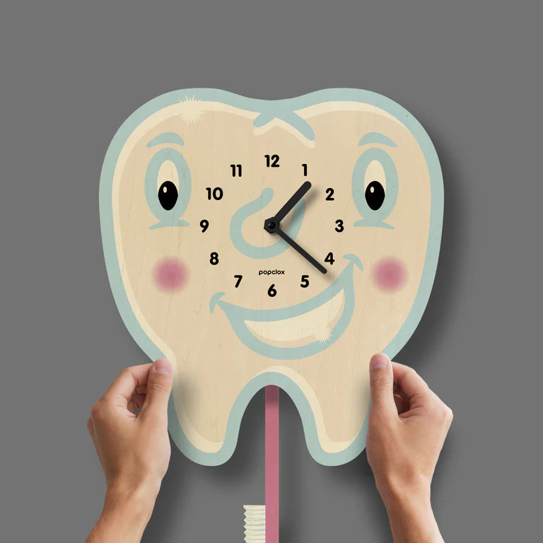 Popclox Tooth Pendulum Clock