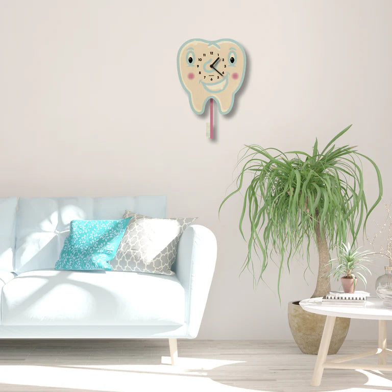 Popclox Tooth Pendulum Clock