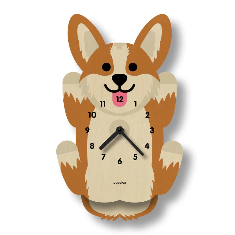 Popclox Corgi Pendulum Clock