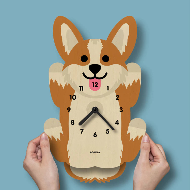 Popclox Corgi Pendulum Clock