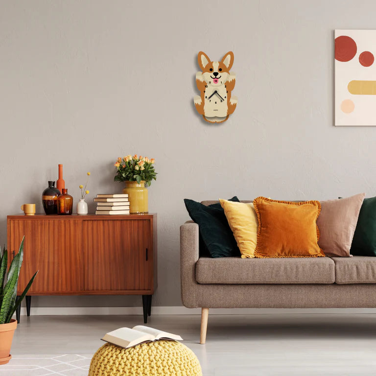 Popclox Corgi Pendulum Clock