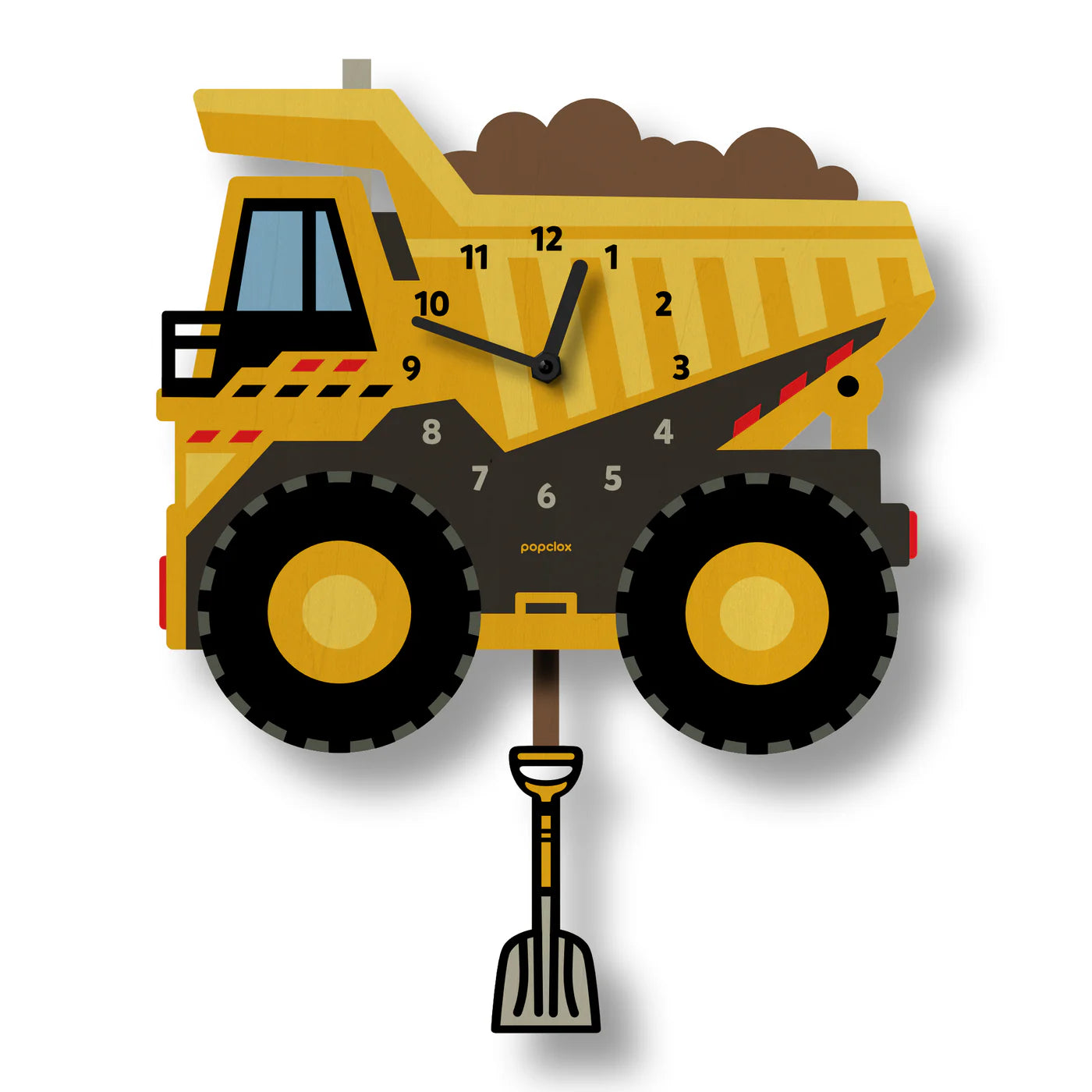 Popclox Dump Truck Pendulum Clock