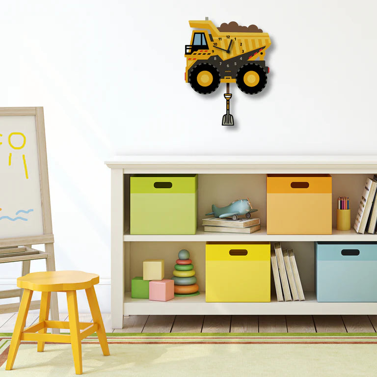 Popclox Dump Truck Pendulum Clock
